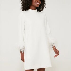 Tuckernuck White Feather Cuff Dress